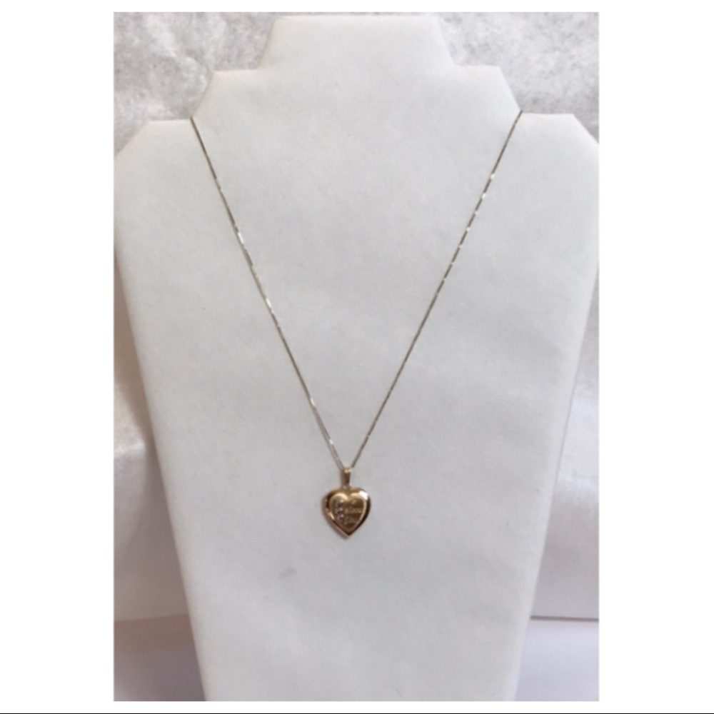 14k GF locket necklace